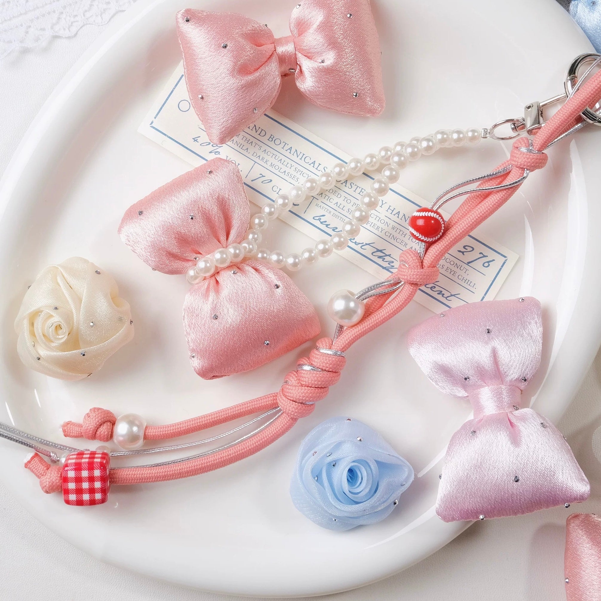Bow Rose Handmade Material