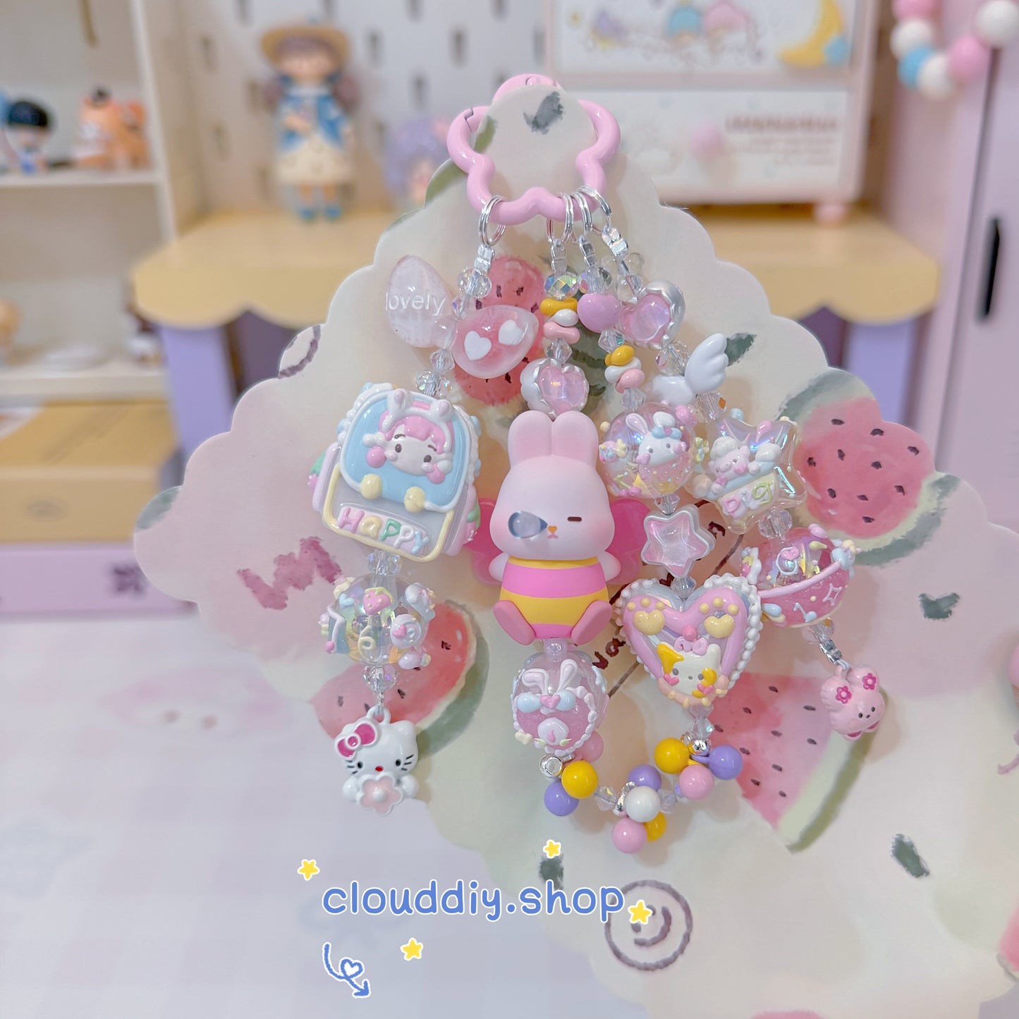 Momo Rabbit Handmade Pendant