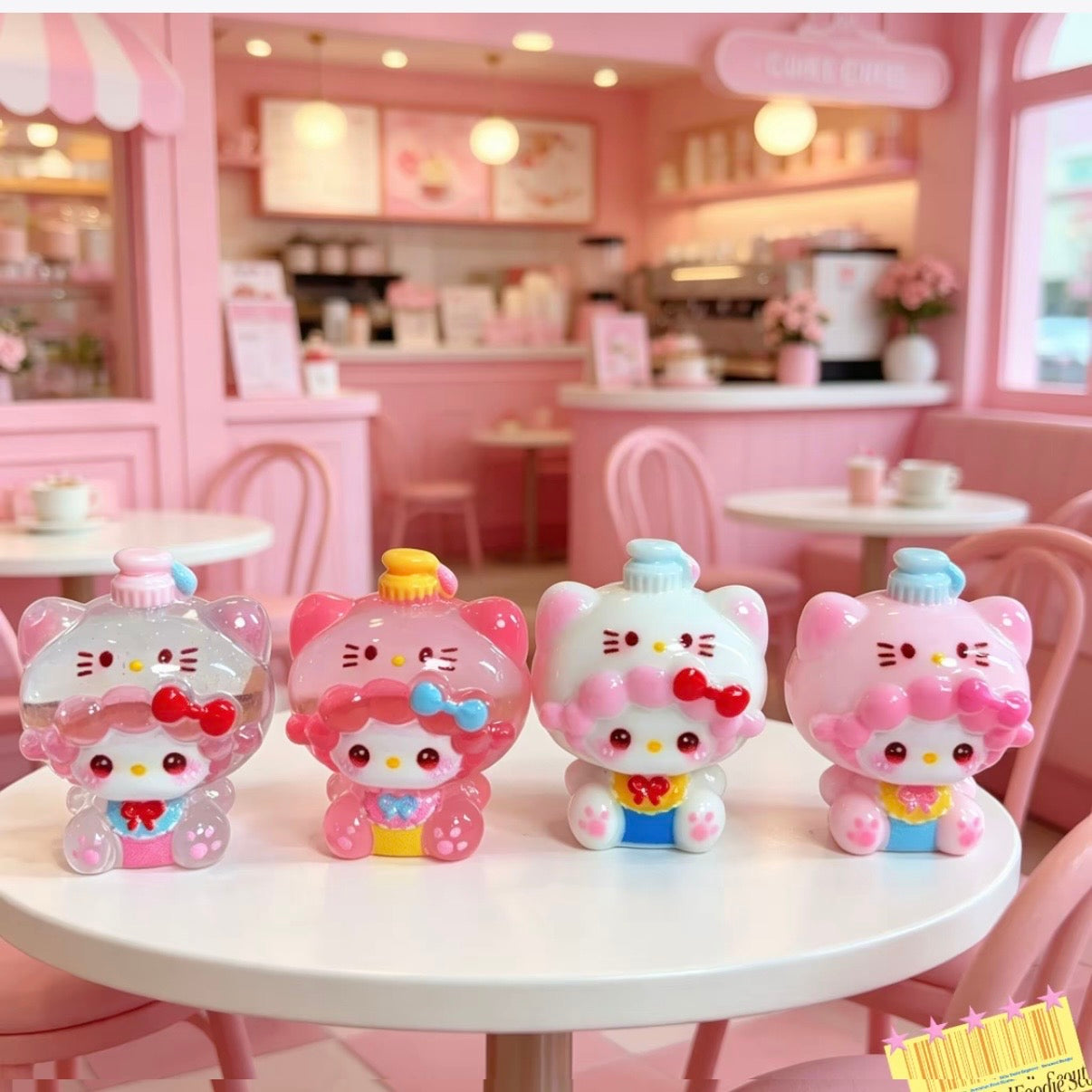 3D translucent resin cartoon charm