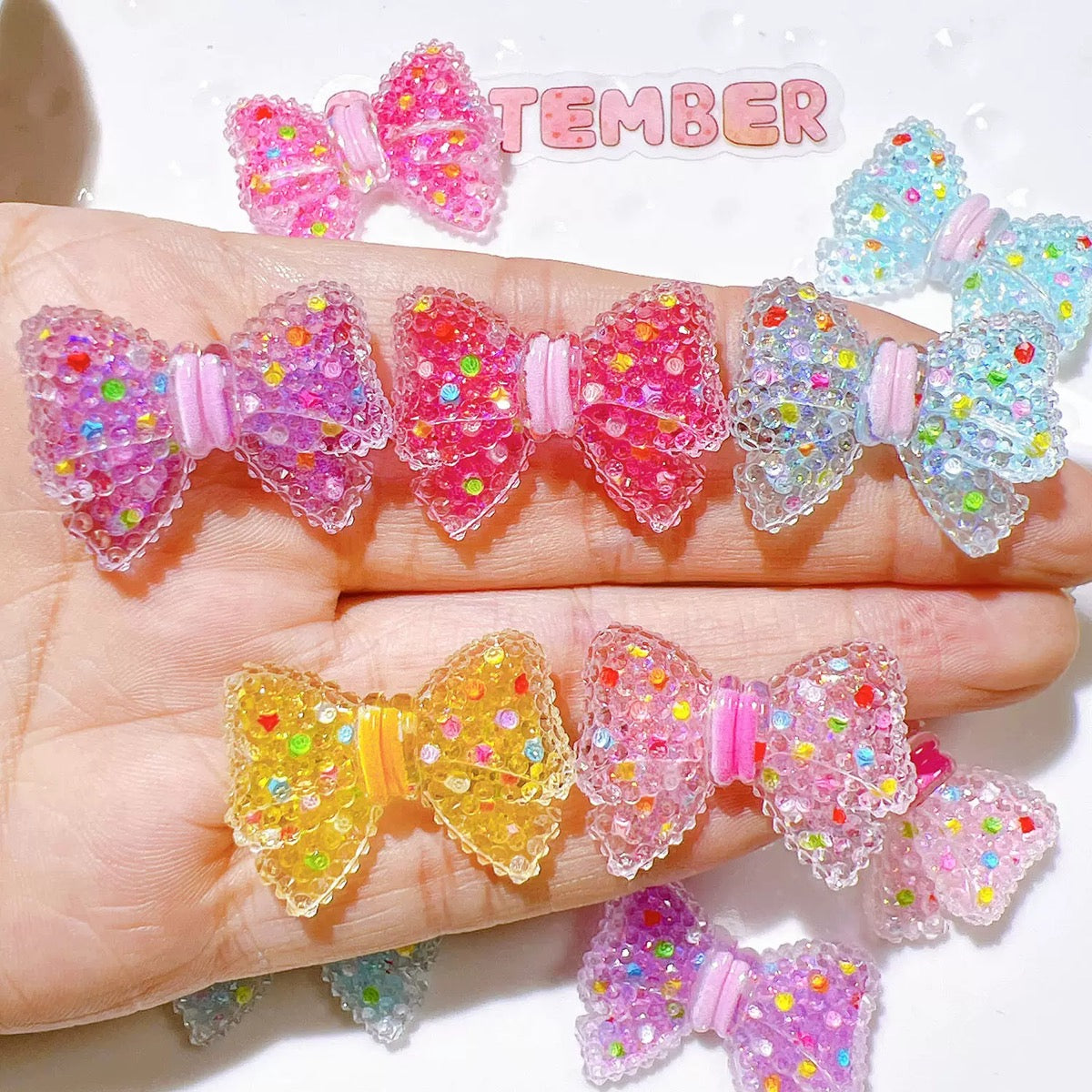 Bow resin accessories DIY headdress material accessories