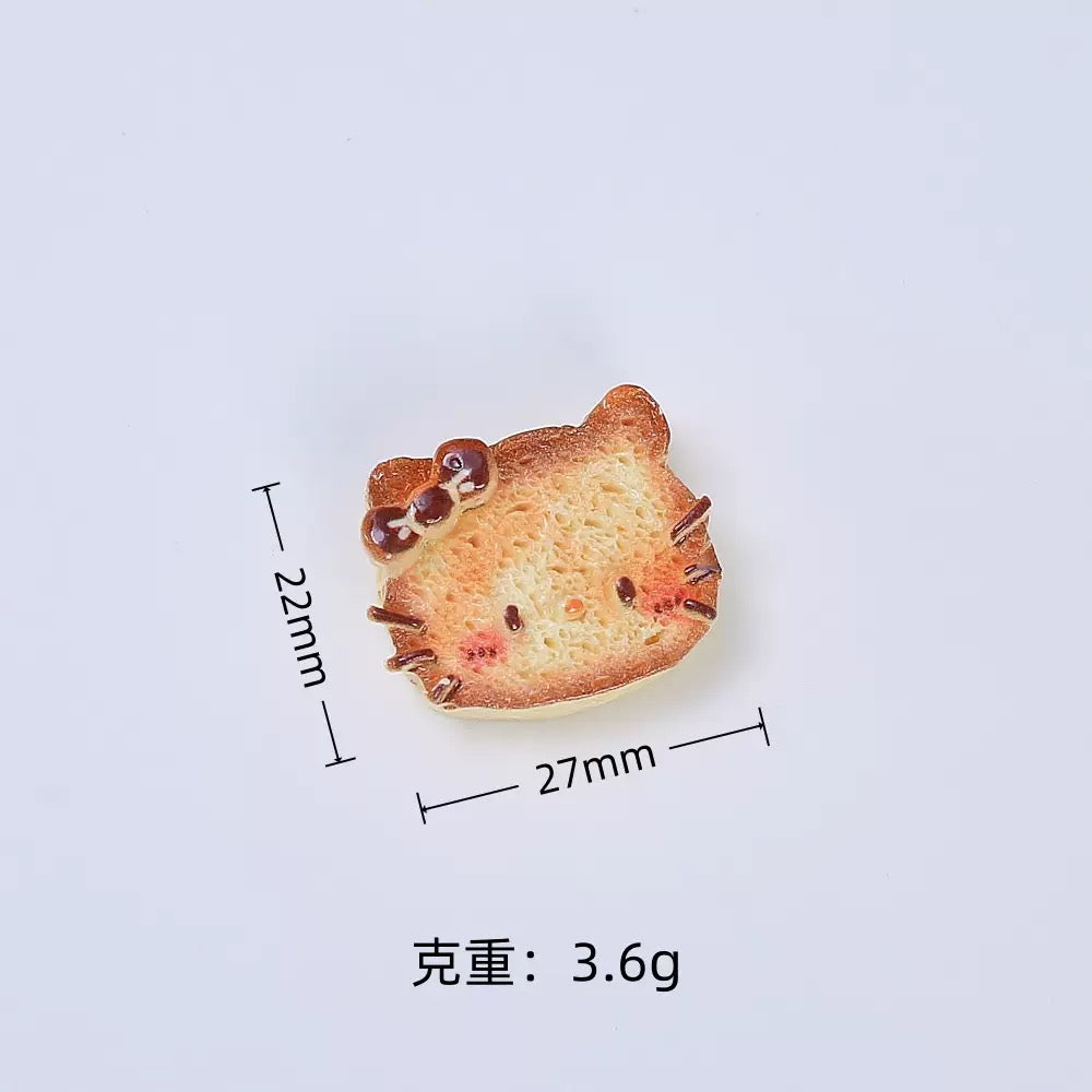 3D Bread K T Resin Accessories, Decorative Materials