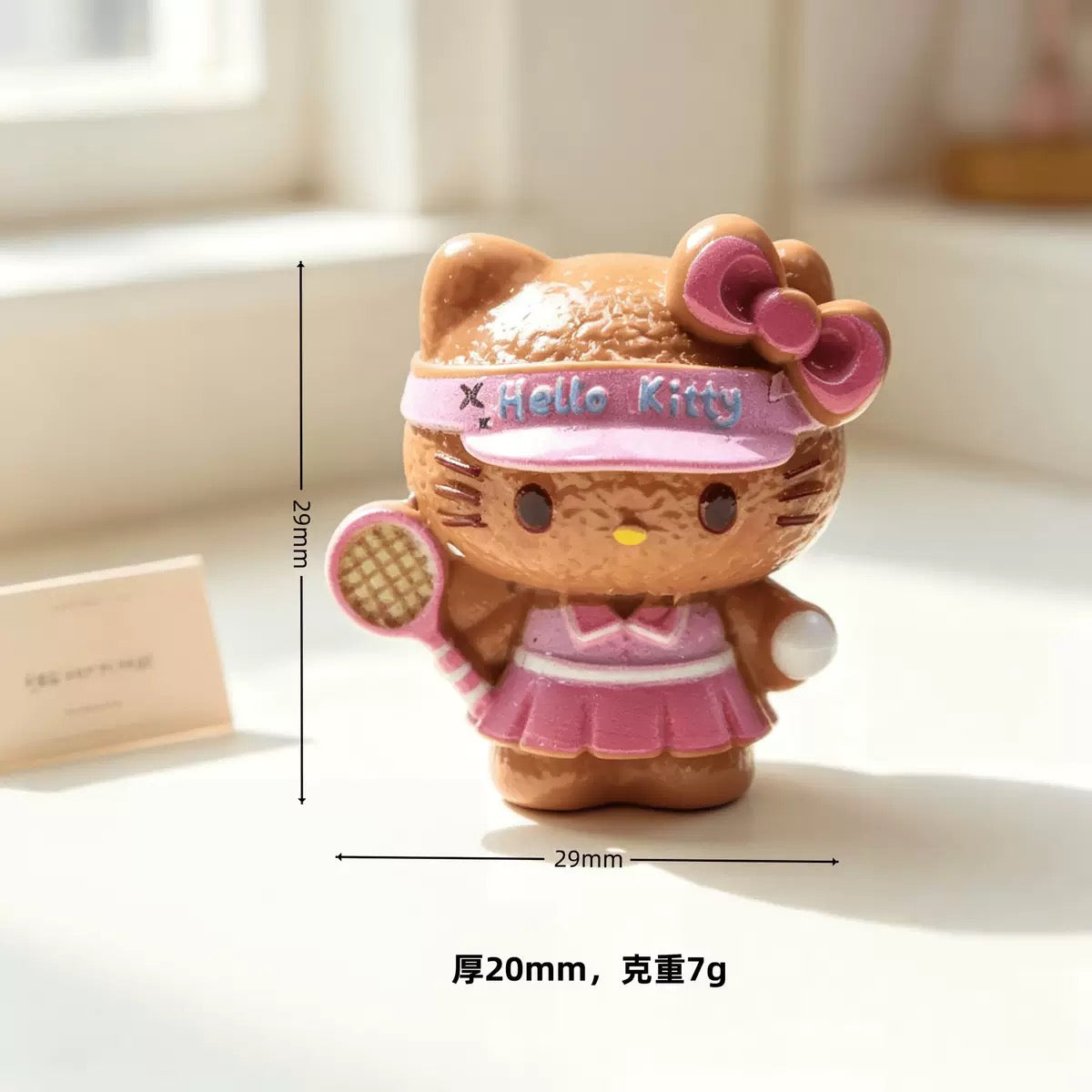 3D Sports racket K T resin cartoon accessories decorative materials