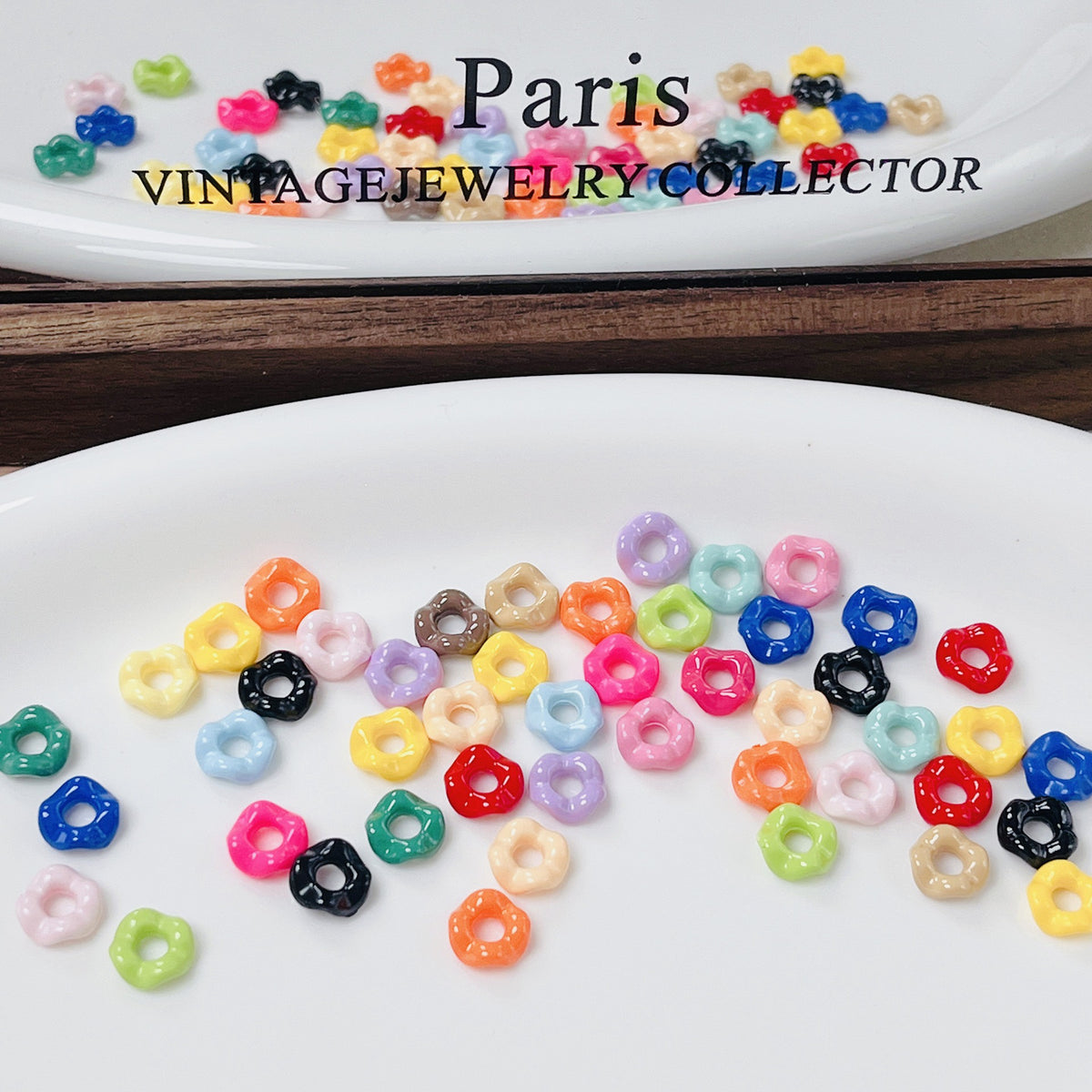 Dopamine paint-coated beaded DIY mobile phone chain pendant accessory component