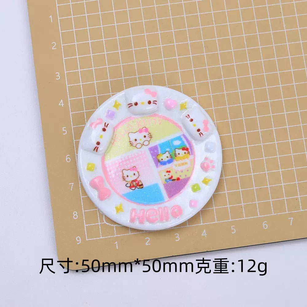 Cartoon plate DIY food playware plate ornaments
