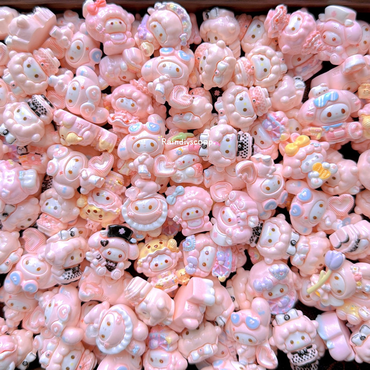 Mixed style cute resin cartoon DIY decorative accessories