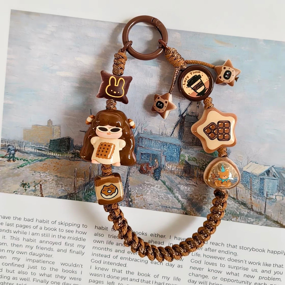 String bracelet for mobile phone