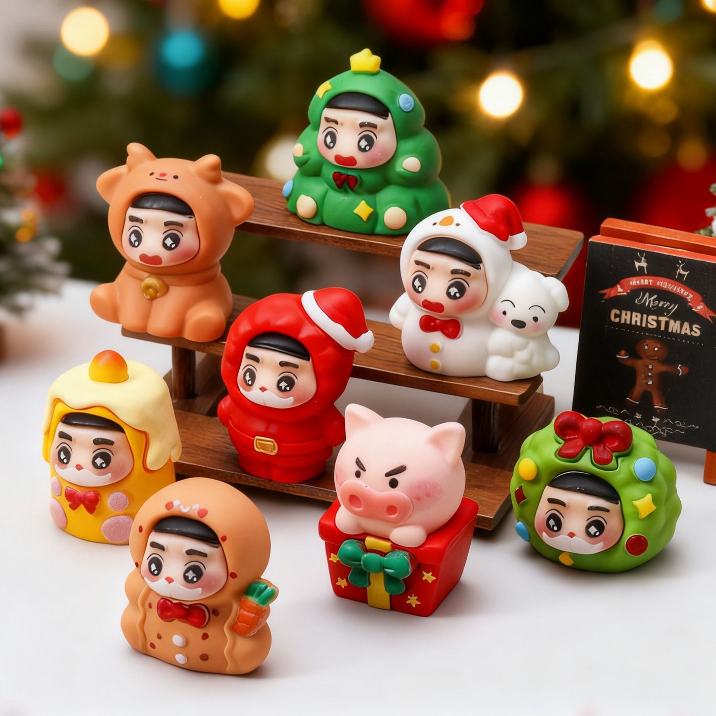 Handmade Paint Christmas Little New Family