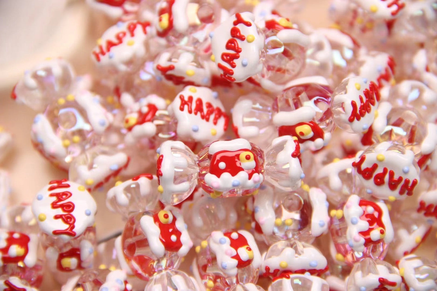 Cartoon Hand-Painted Bead