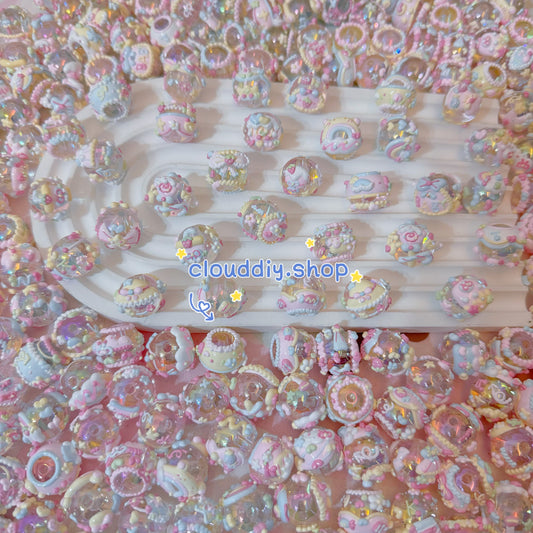 Translucent Hand-Painted Beads