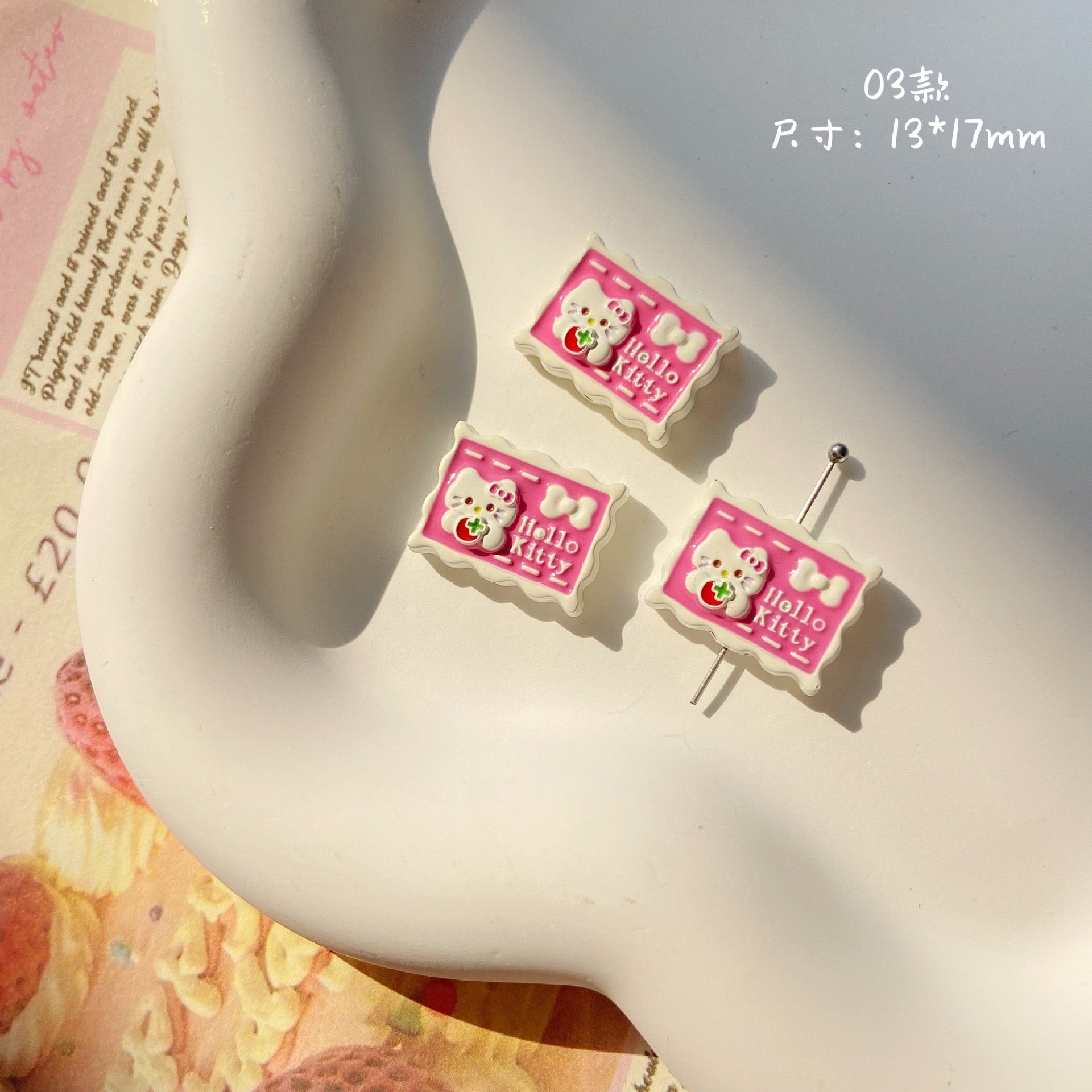 Alloy Hello Kitty Beads