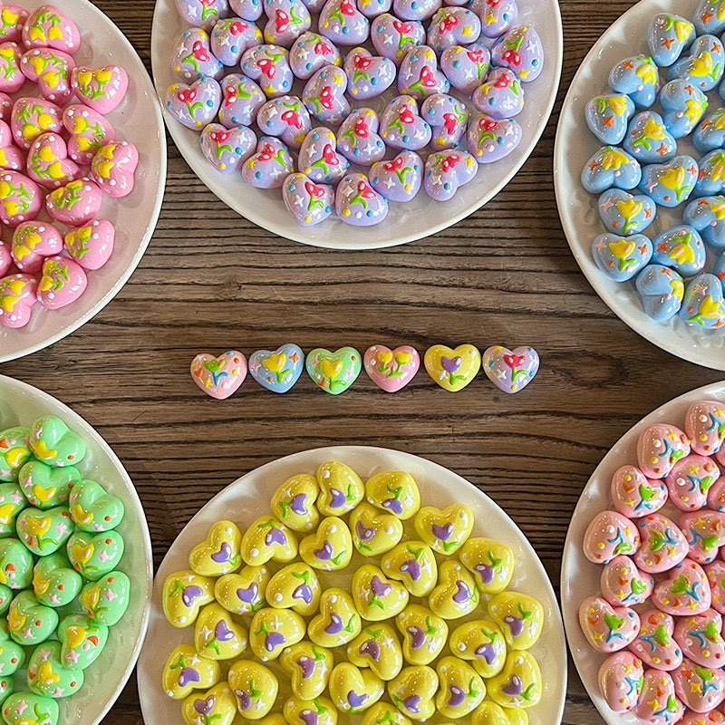 Hand-Painted Love Beading