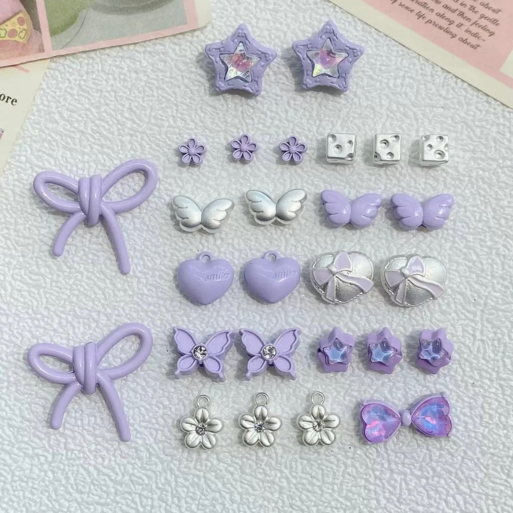 Purple-Colored Alloy Beads