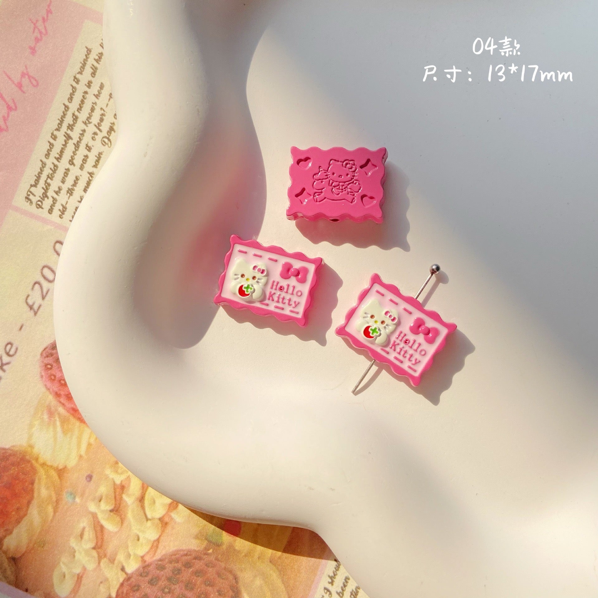 Alloy Hello Kitty Beads
