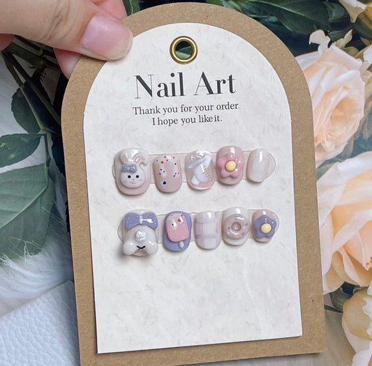 Handmade Rabbit Nails