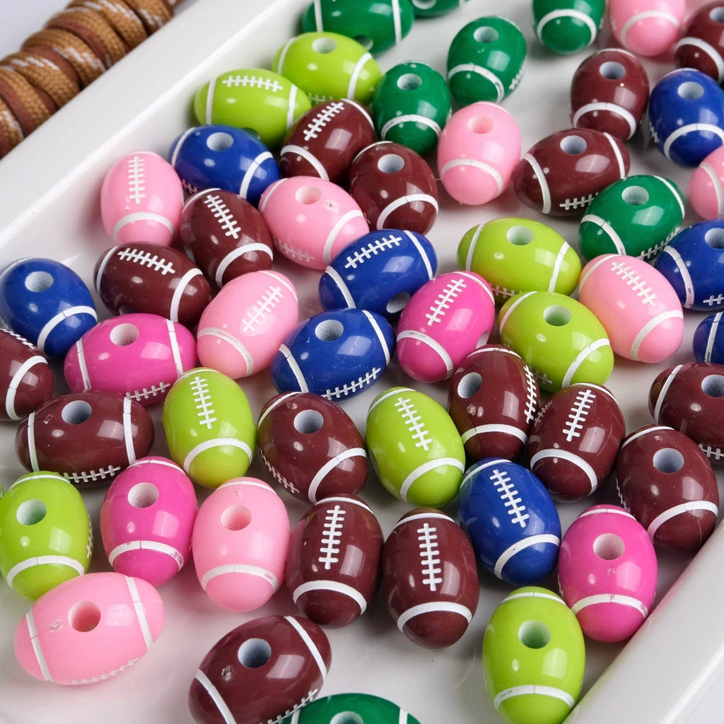 Rugby-Shaped Beads