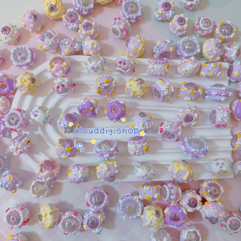 Hand-Painted Beads In Lovely Colors