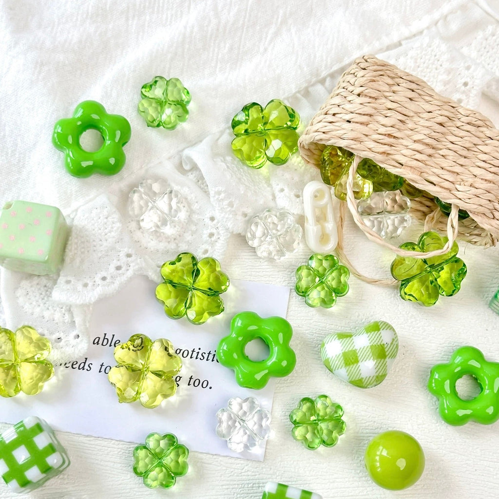 Green-Colored Beads