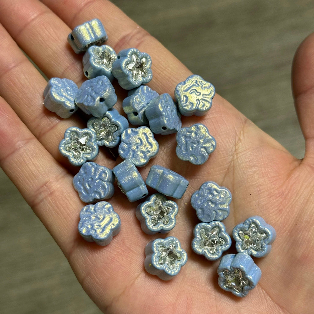 Flower-Shaped Alloy Beads