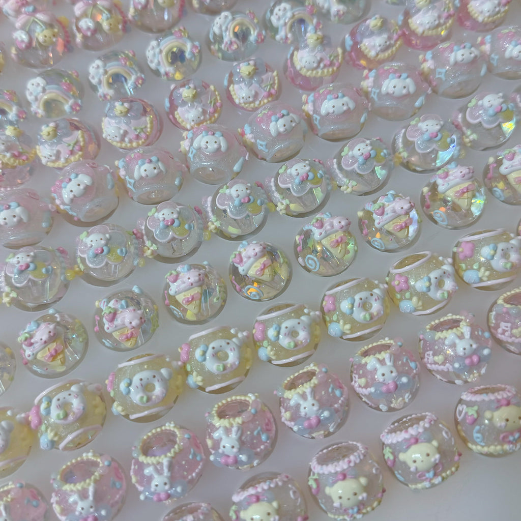 Macaron Cartoon Hand-Painted Beads