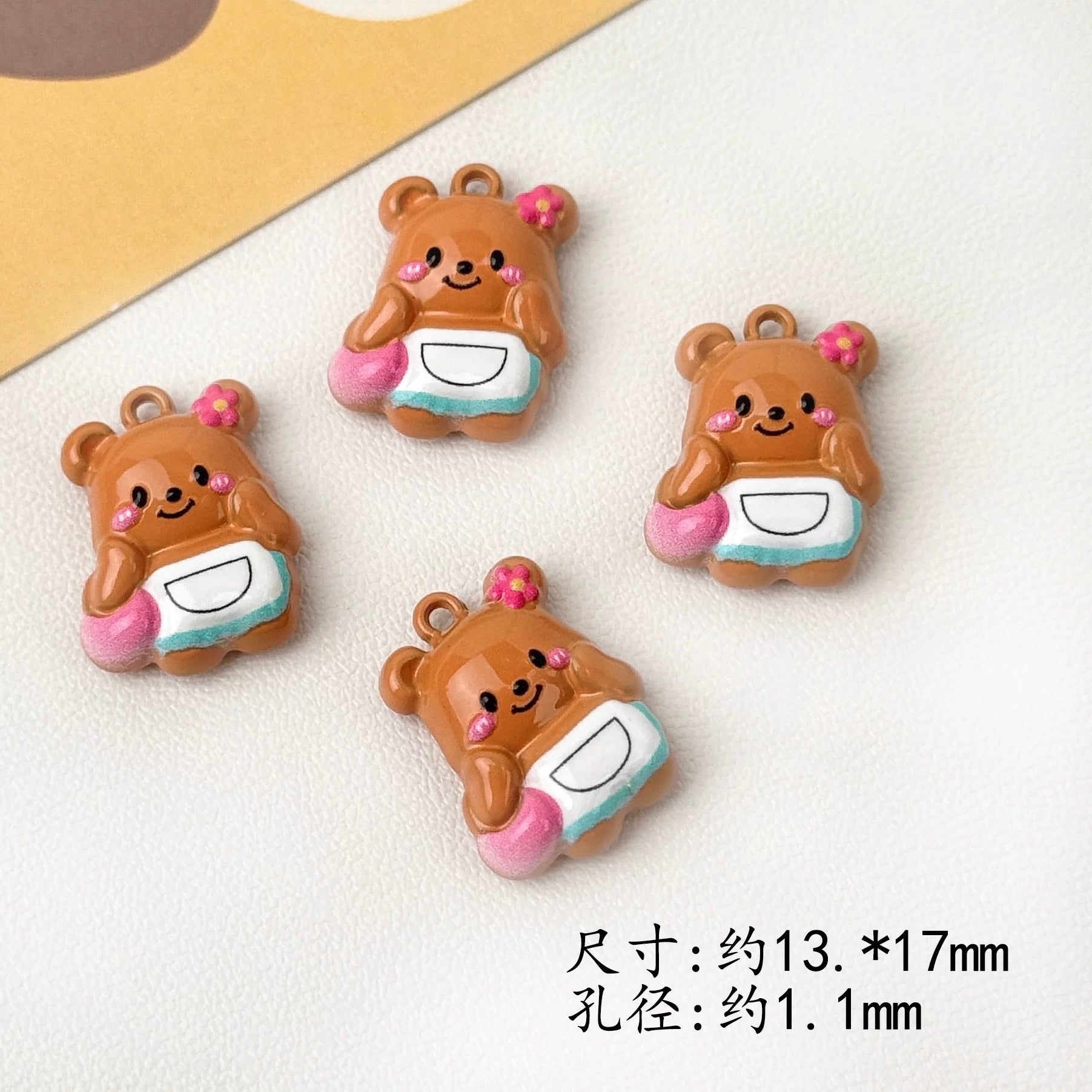Alloy Little Bear Pendant