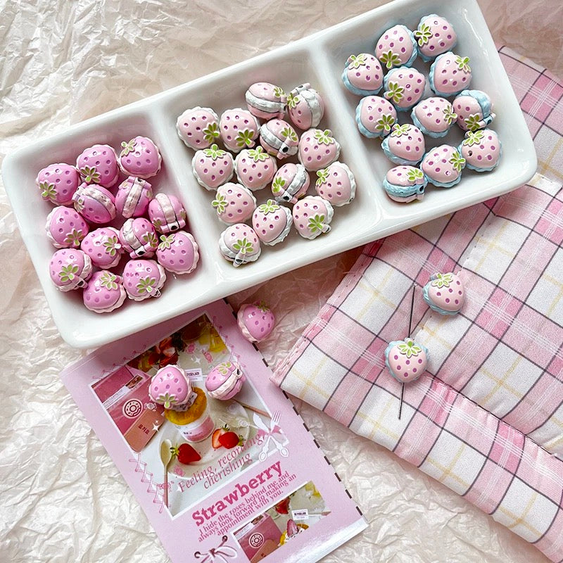 Strawberry Alloy Beads