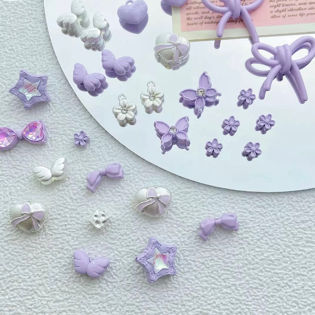 Purple-Colored Alloy Beads