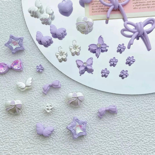 Purple-Colored Alloy Beads
