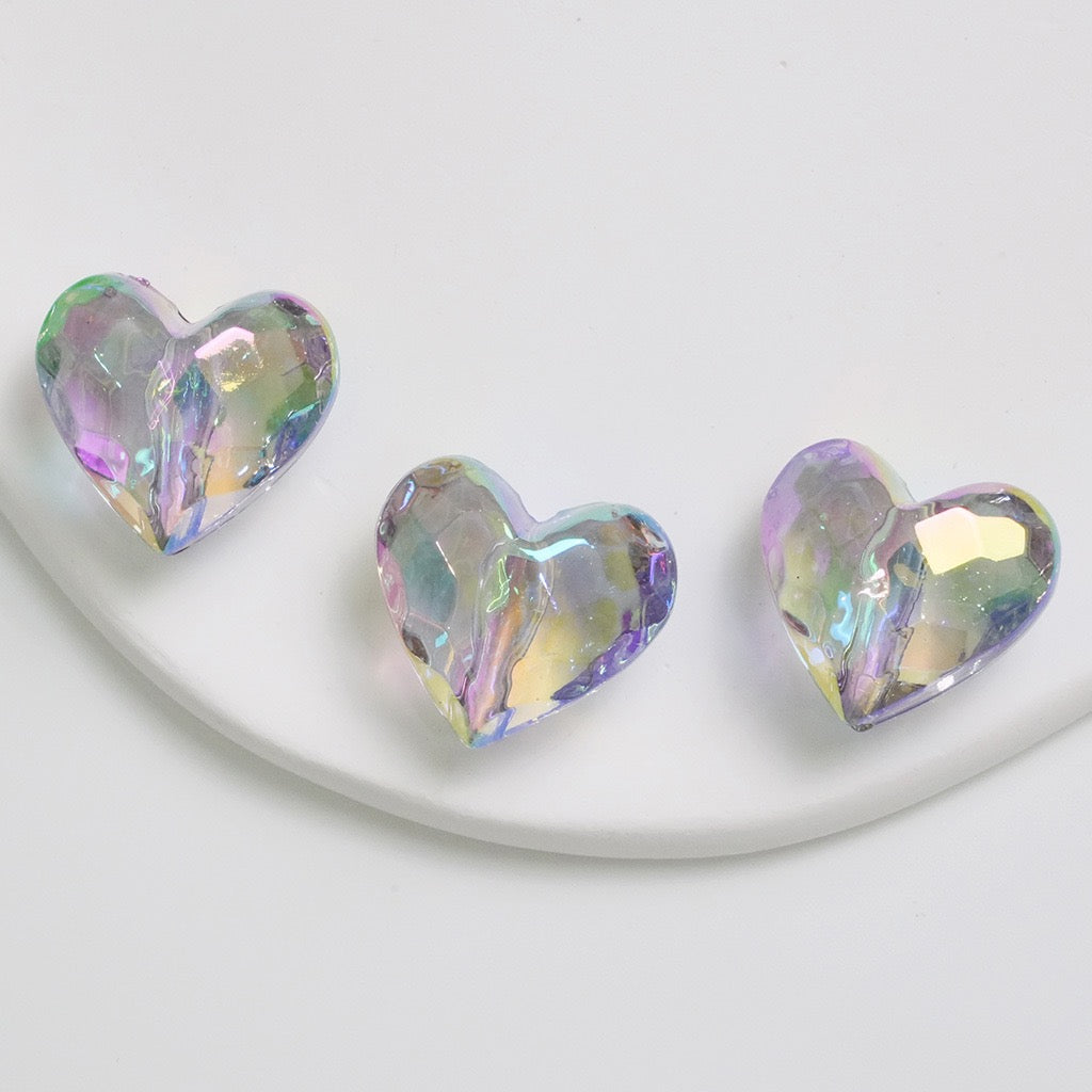 Transparent Star-Shaped Heart-Shaped Beads