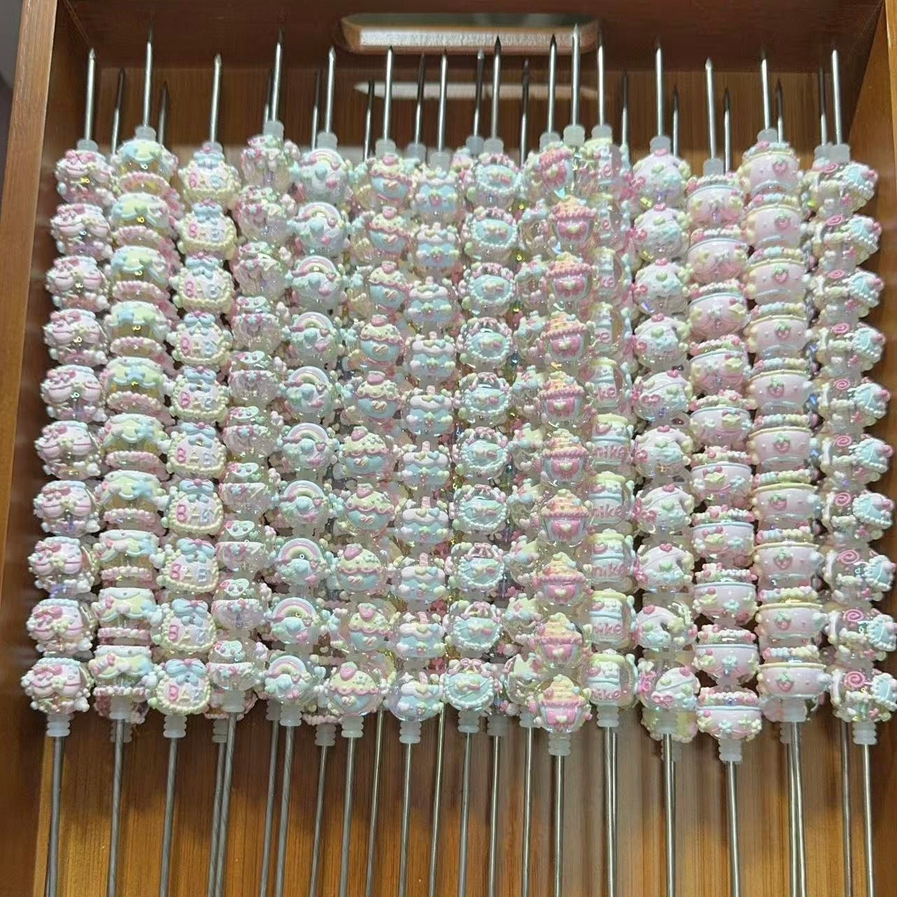 Translucent Hand-Painted Beads