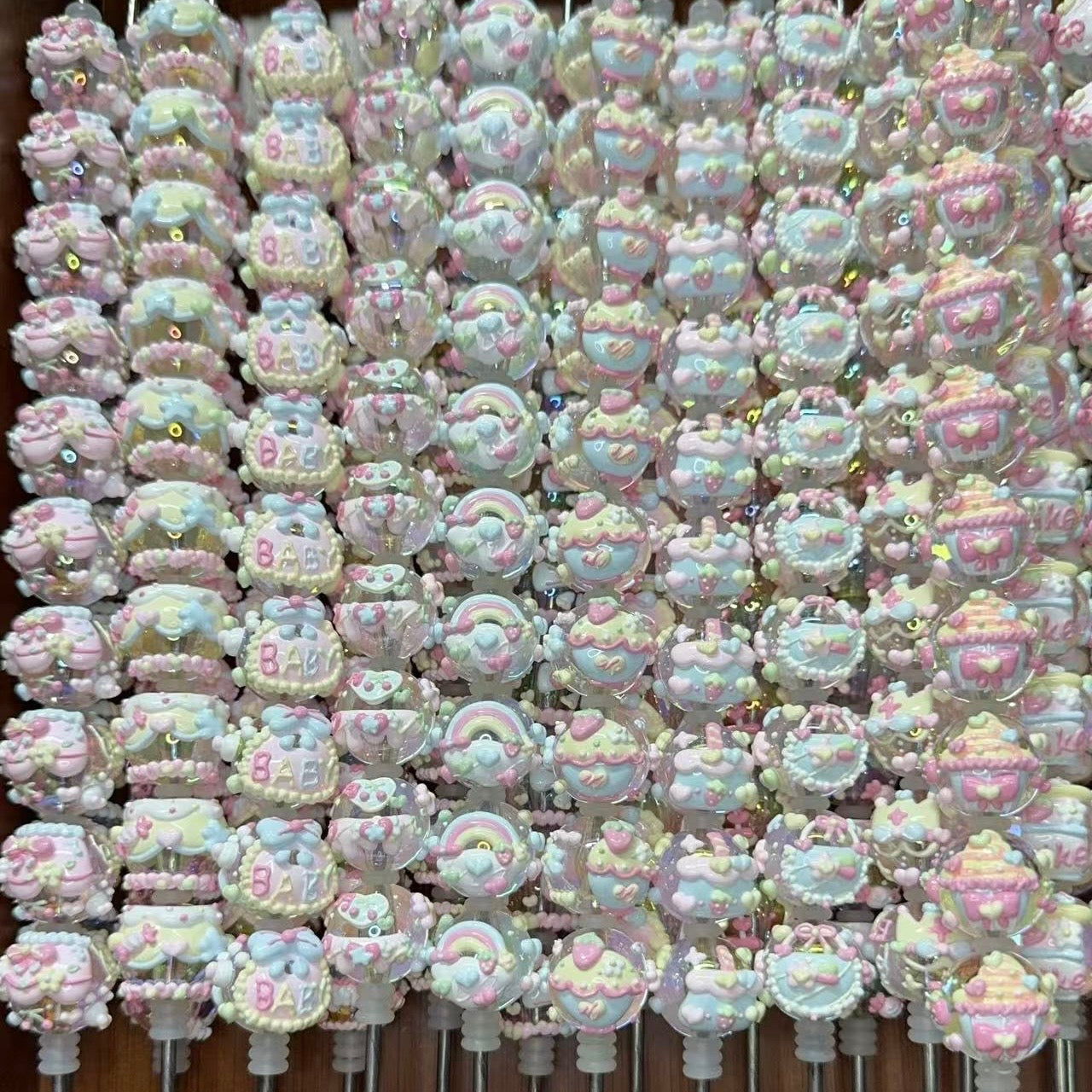 Translucent Hand-Painted Beads