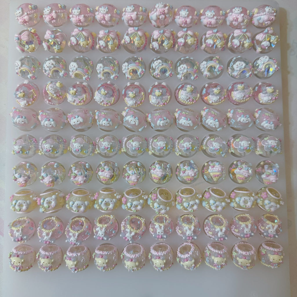 Macaron Cartoon Hand-Painted Beads