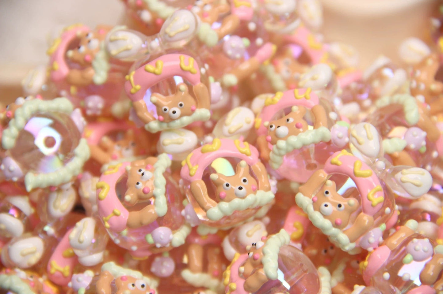 Milk Carton Hand-Painted Beads