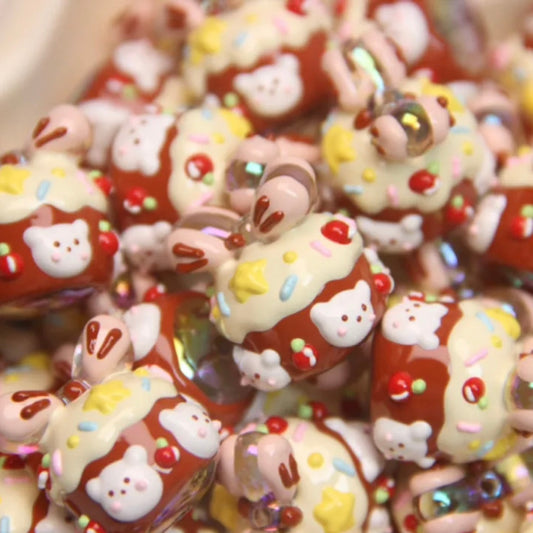 Milk Carton Hand-Painted Beads