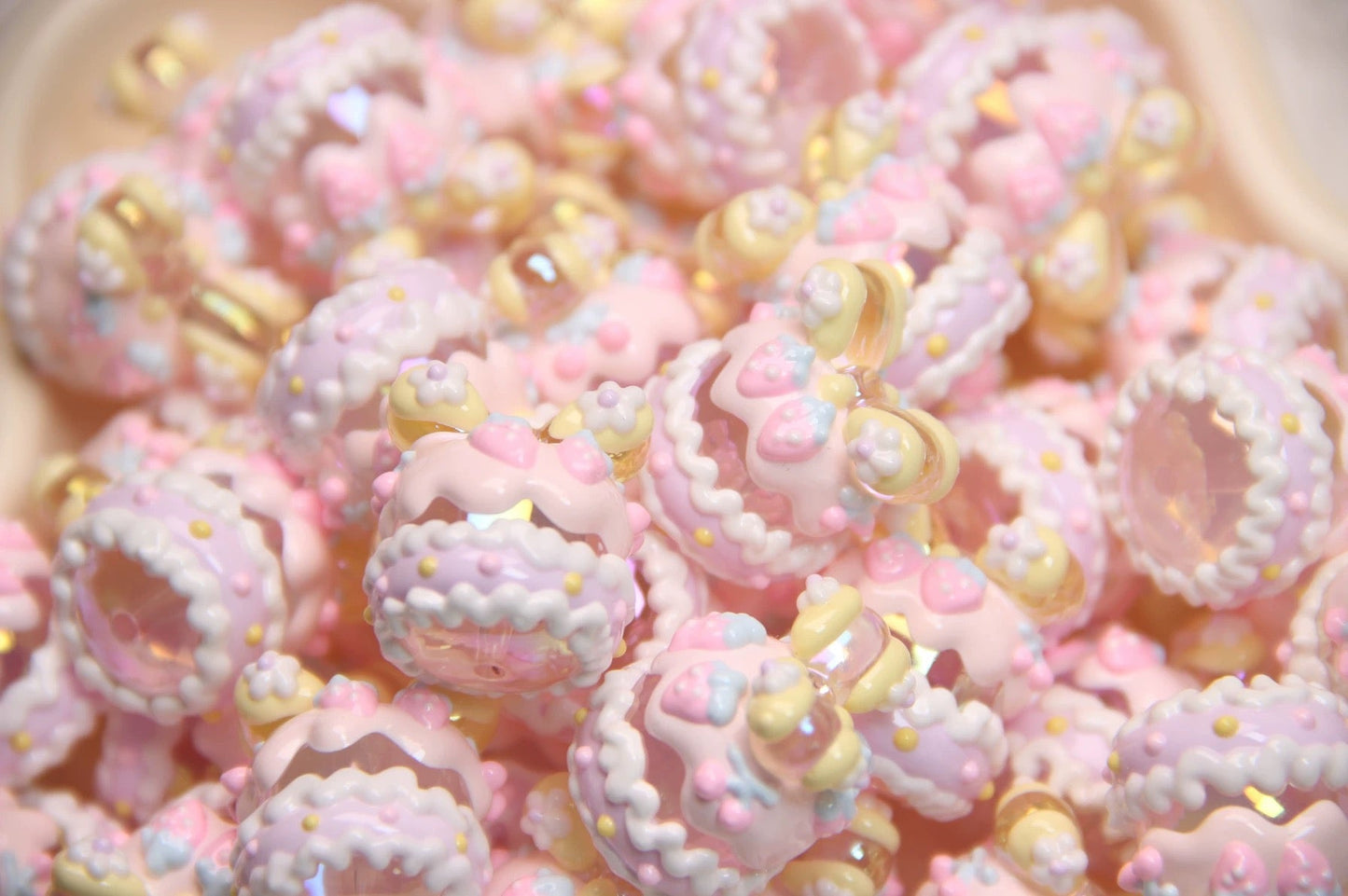 Milk Carton Hand-Painted Beads