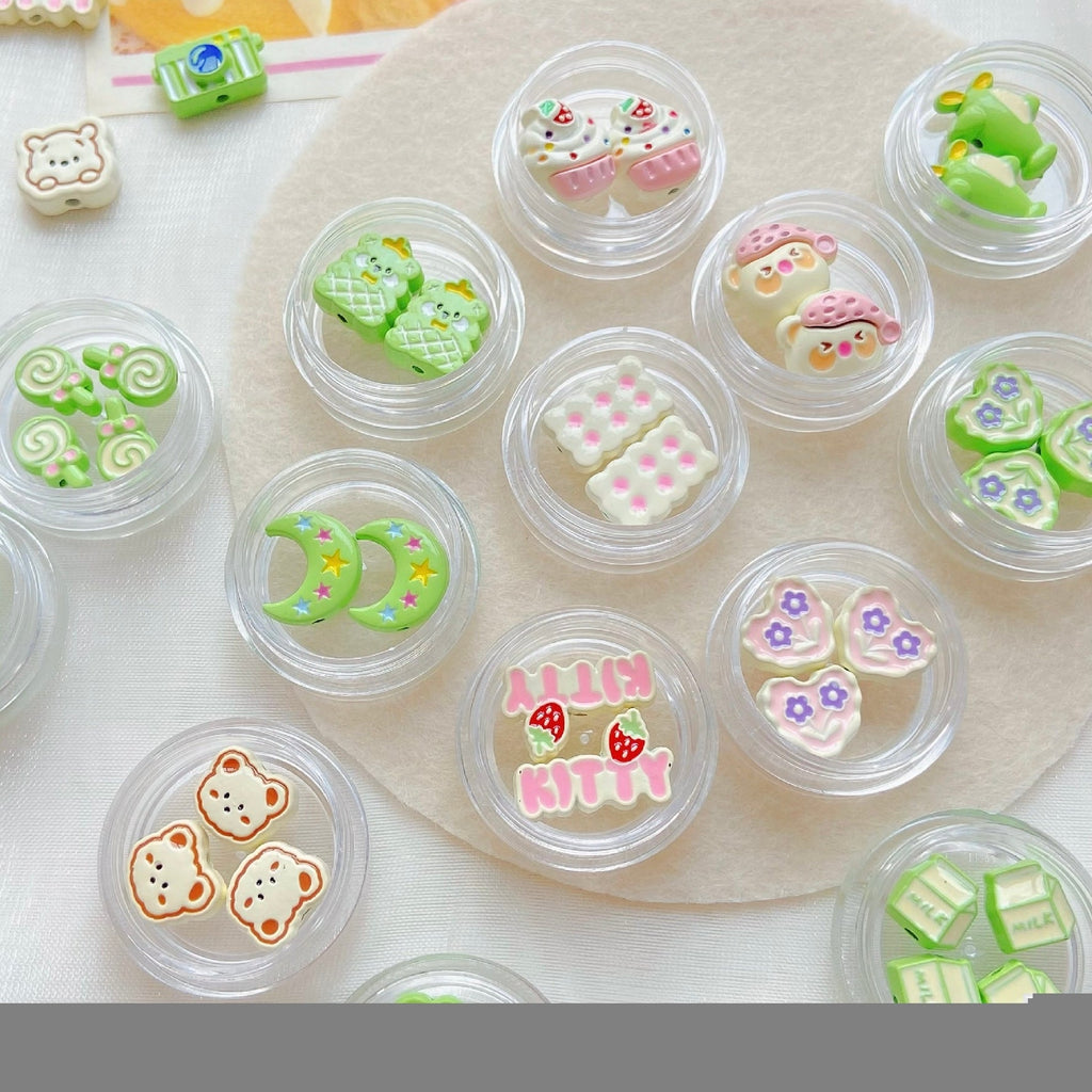 Green Series Alloy Beads