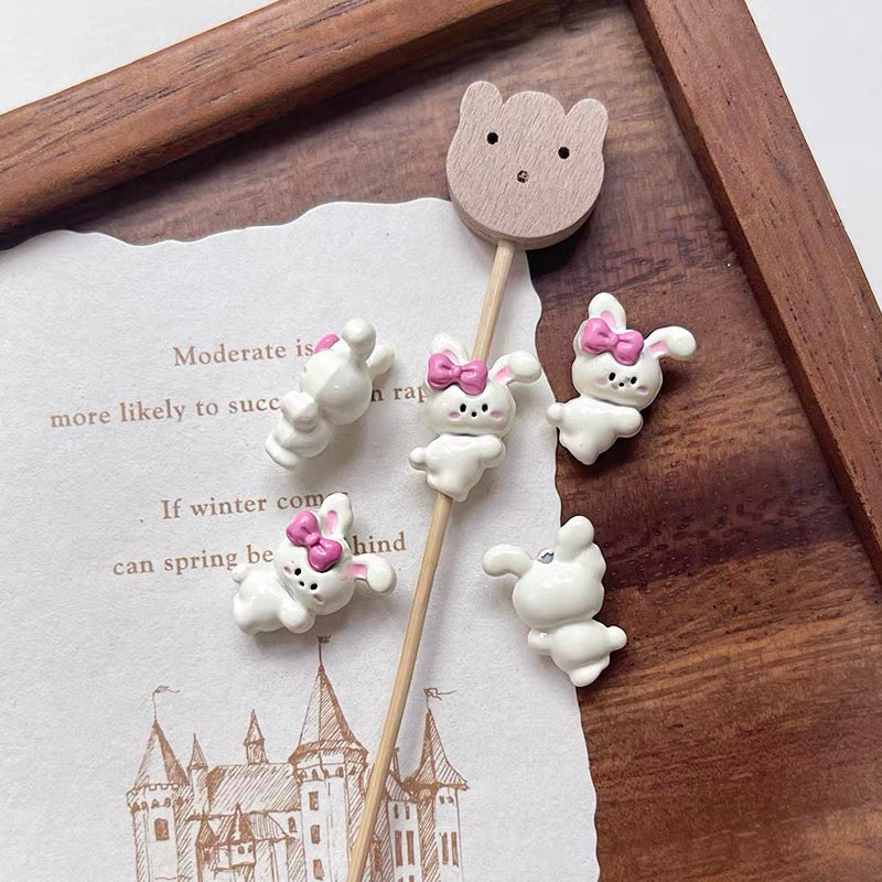 Rabbit Alloy Beads