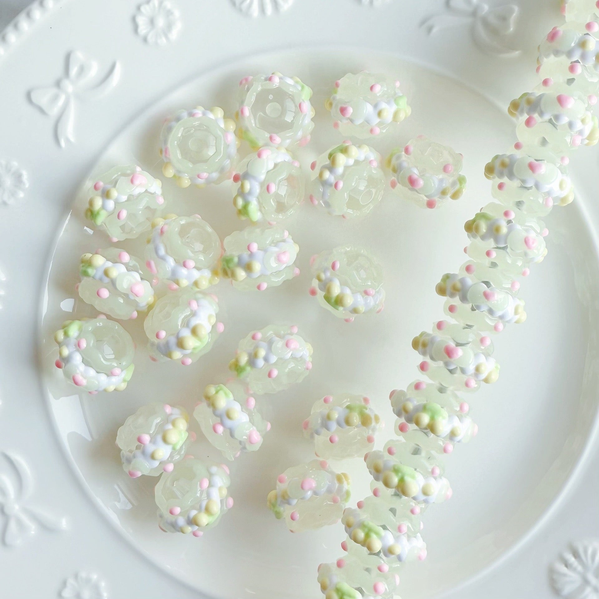 Luminous Hand-Painted Beads