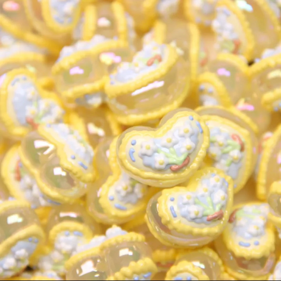 Hand-Painted Moon Bead