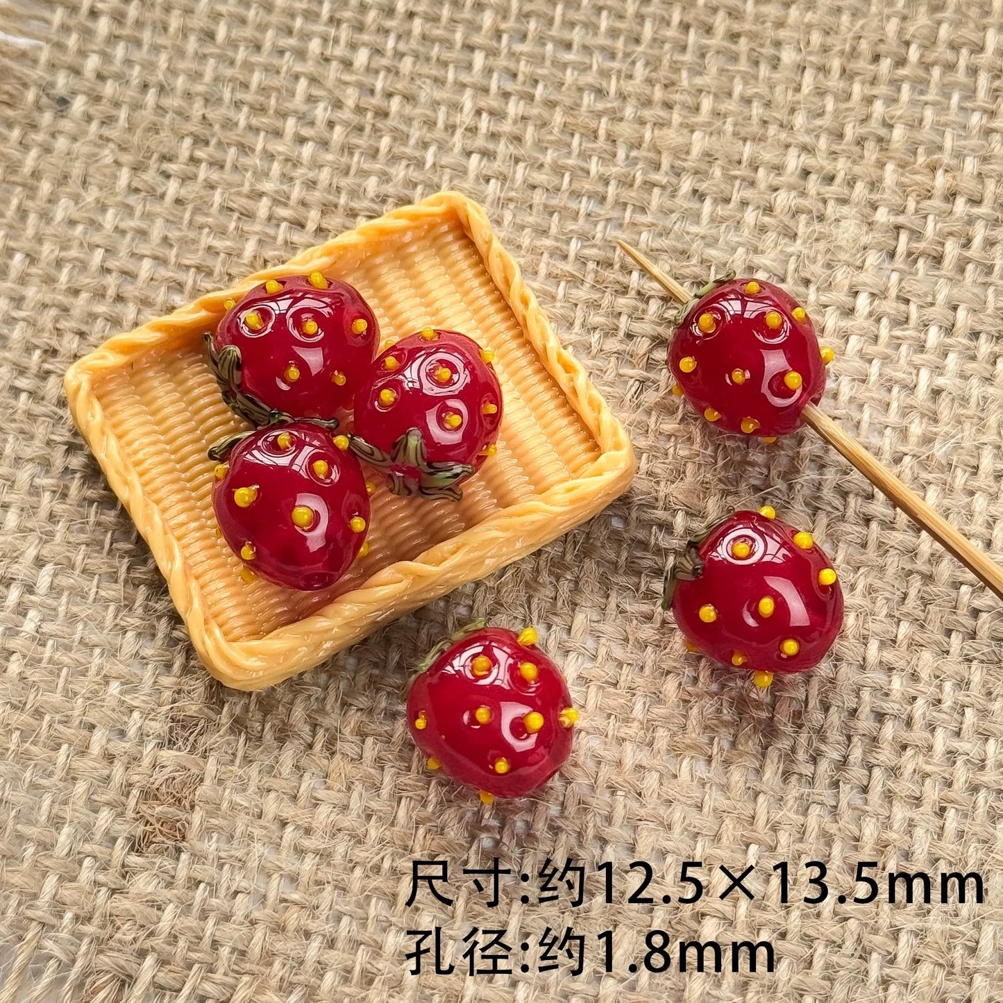 Strawberry Beaded String