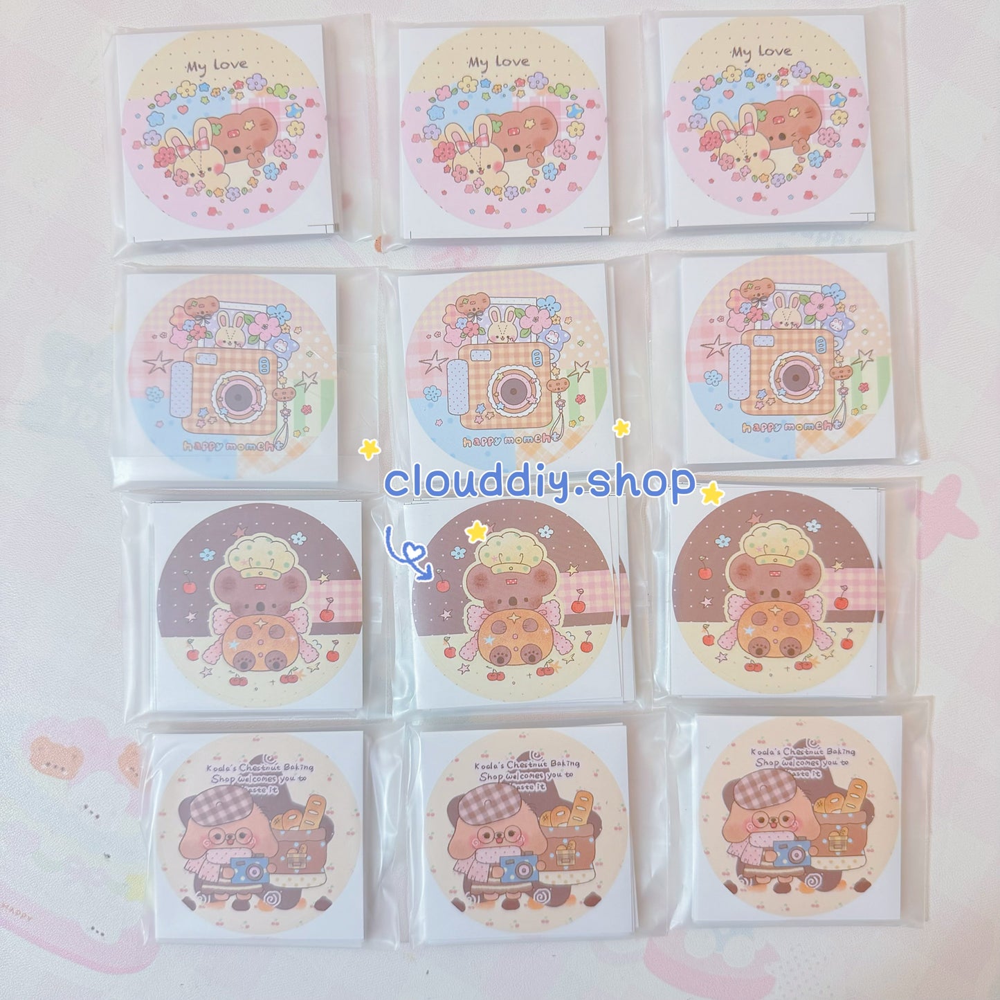Cute Packaging Stickerss