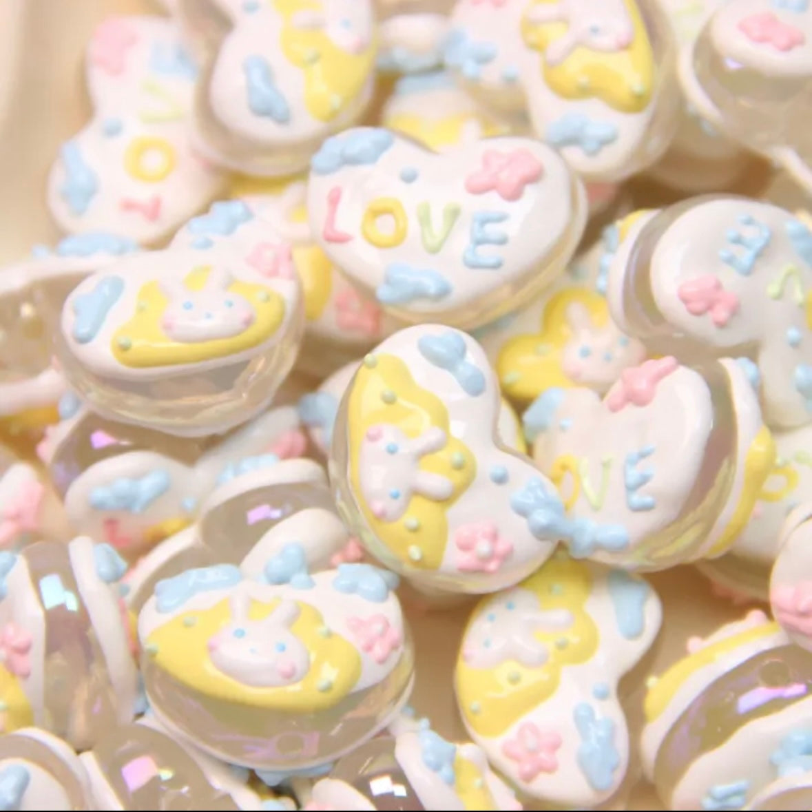 Hand-painted Love Bead