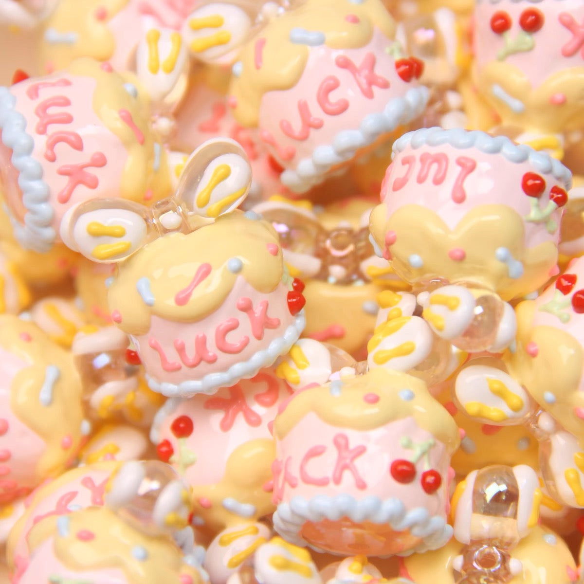 Milk Carton Hand-Painted Beads