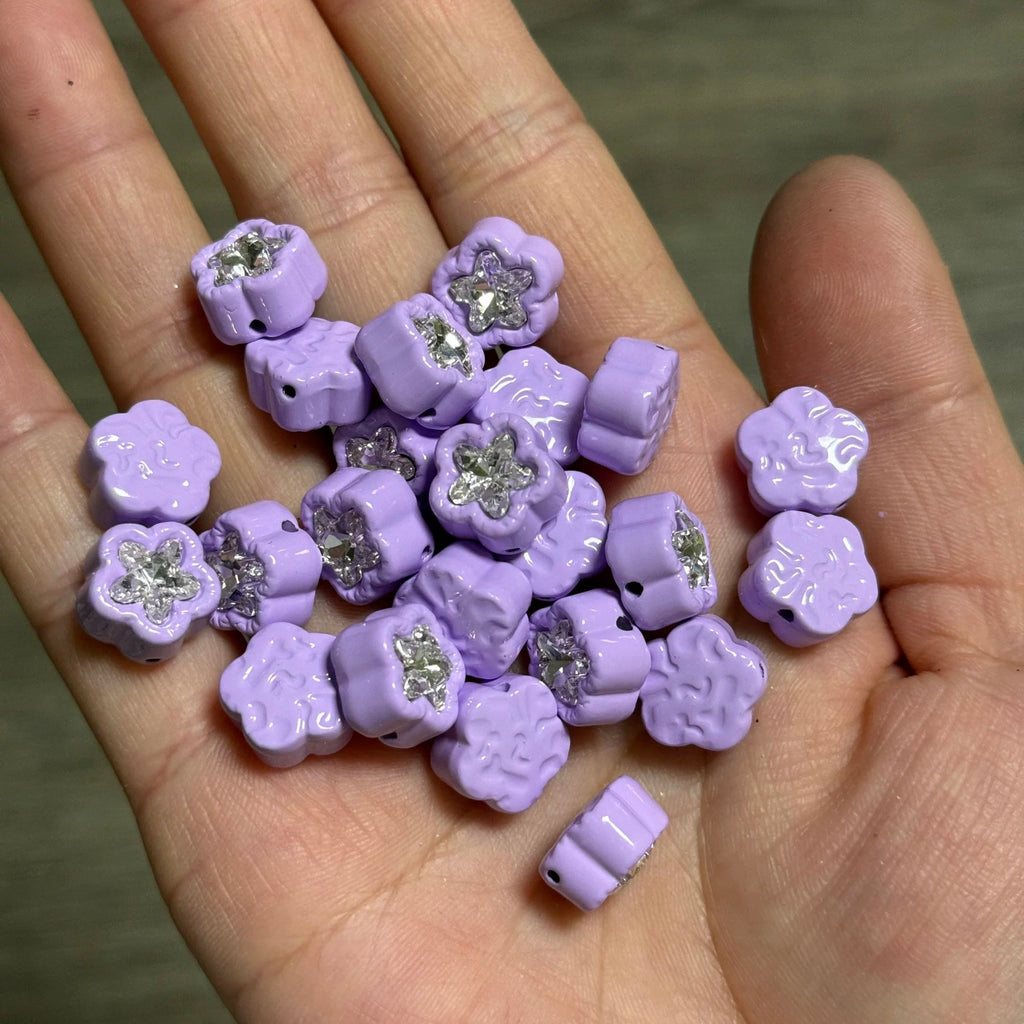 Flower-Shaped Alloy Beads