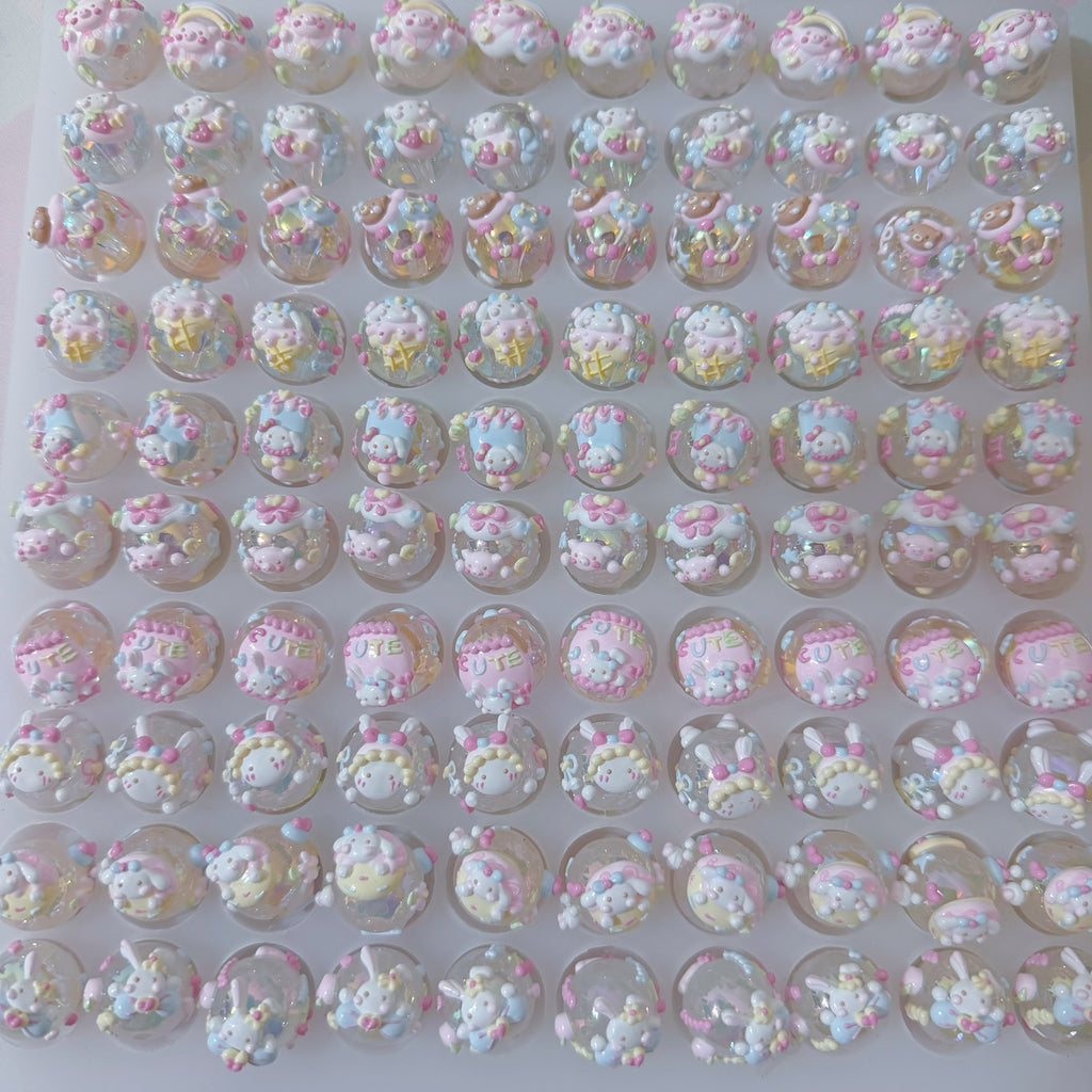 Macaron Cartoon Hand-Painted Beads