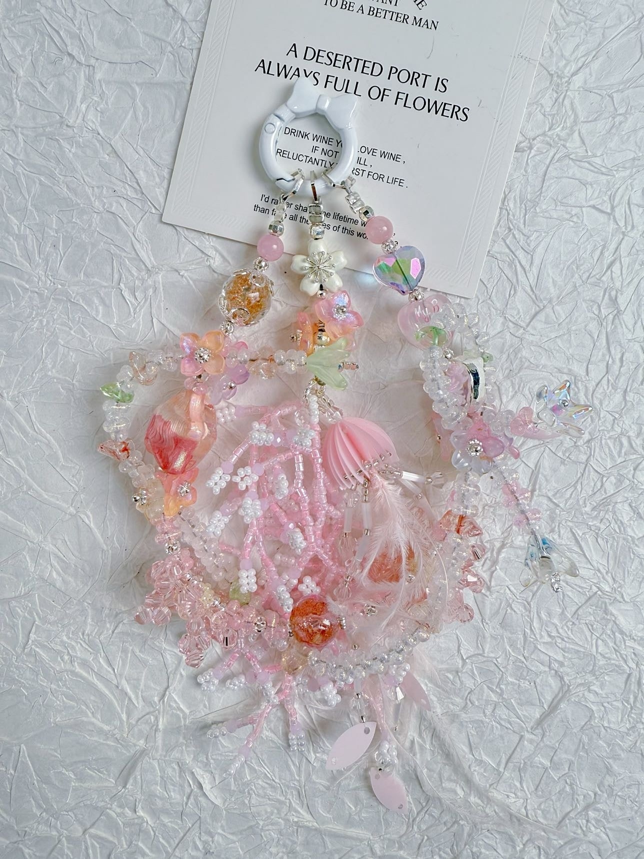 Micro-Glittering Peanut-Shaped Beads