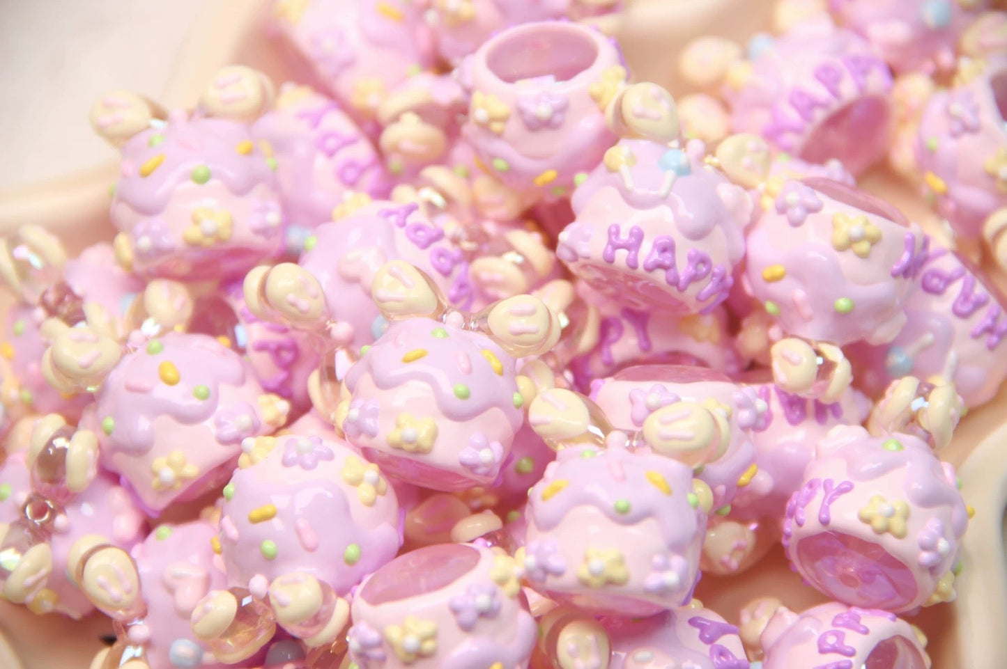 Milk Carton Hand-Painted Beads