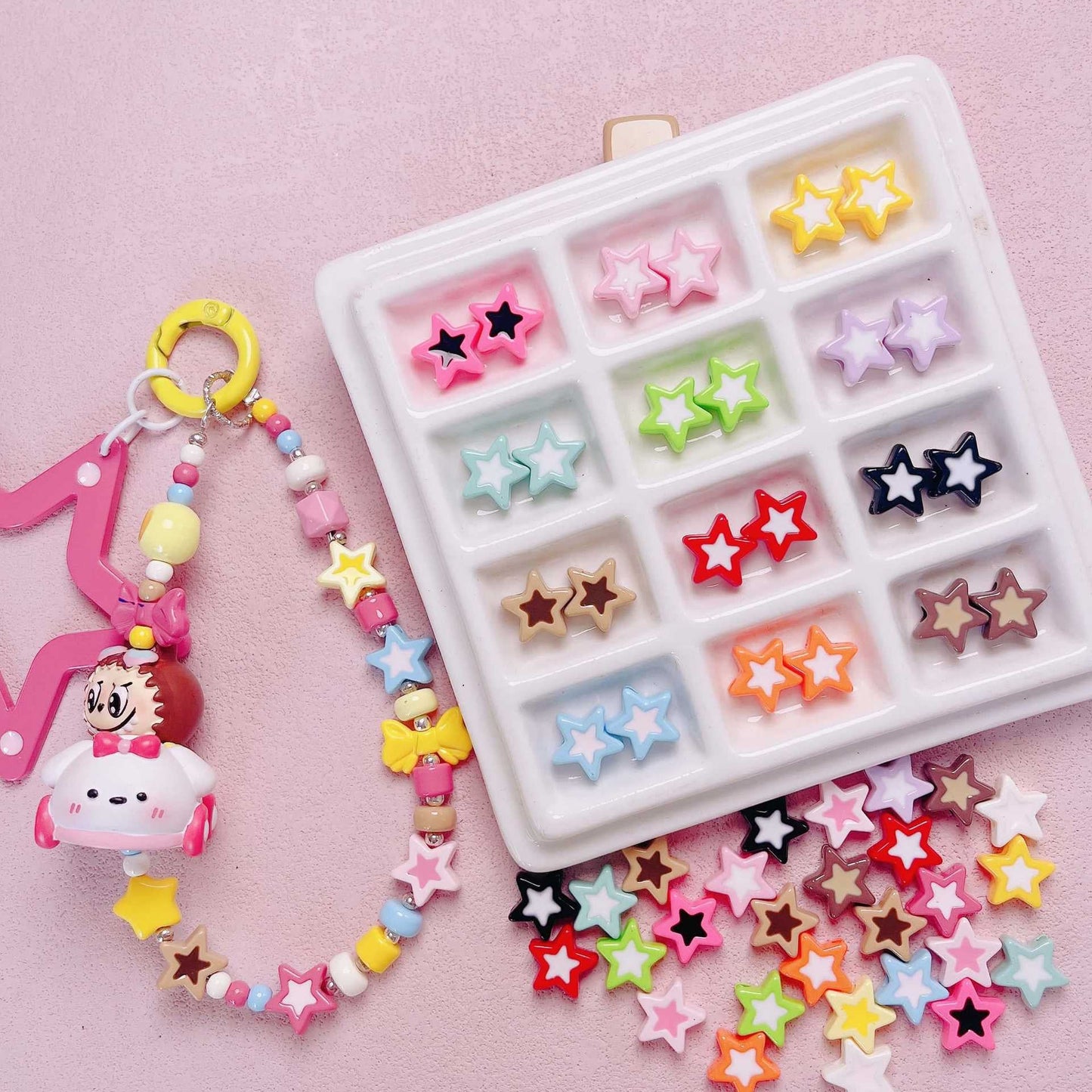 Acrylic Star String Beads