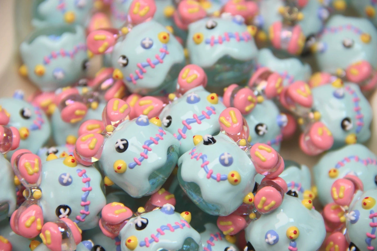 Milk Carton Hand-Painted Beads