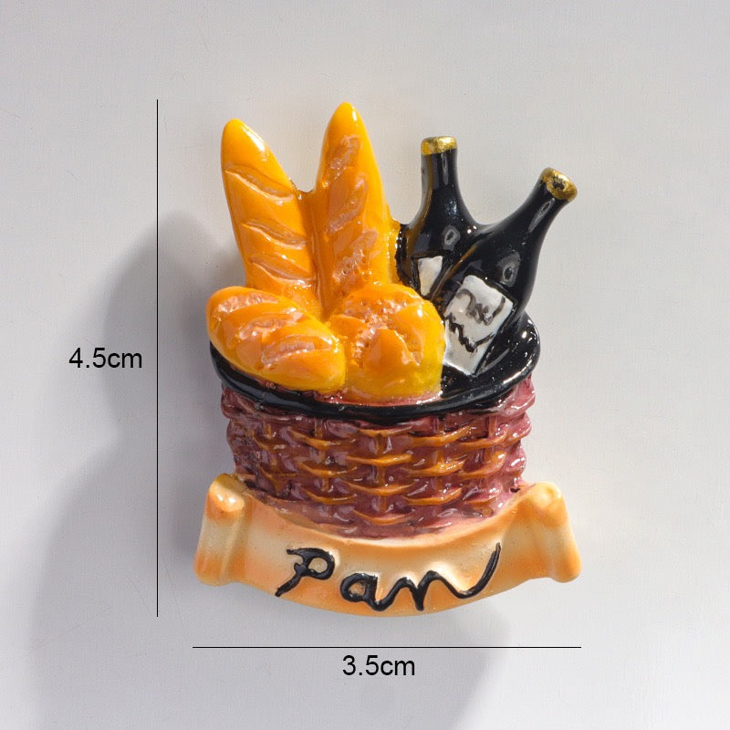 Large-Sized Food Refrigerator Magnets