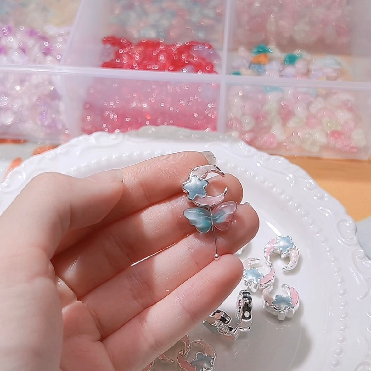 Moon Alloy Beads